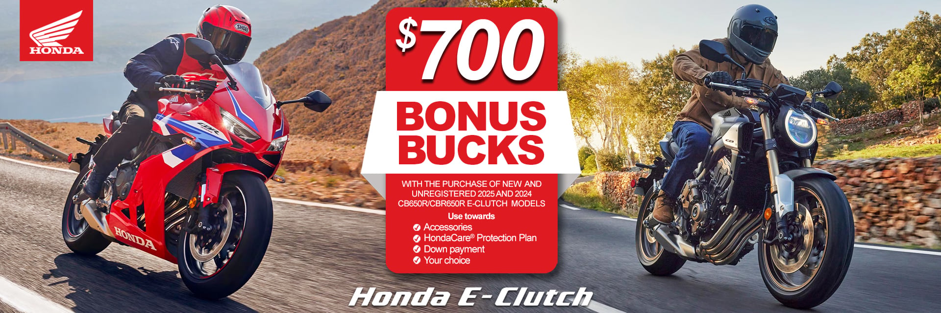CB650R / CBR650R Bonus Bucks
